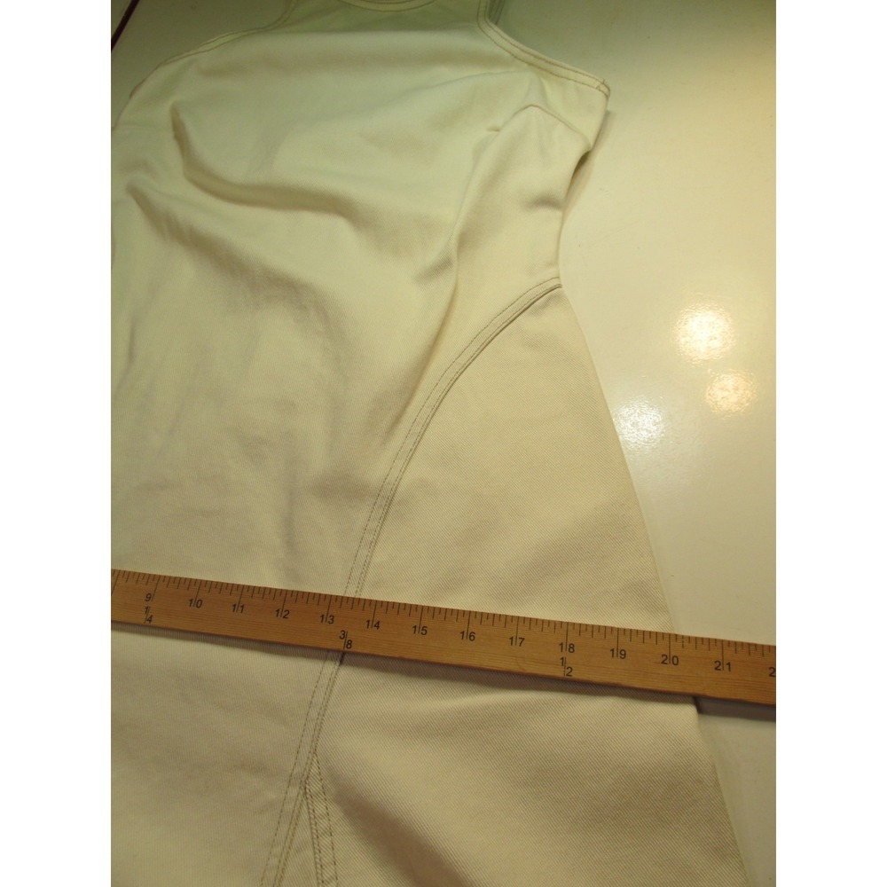 NWOT FUTURE COLLECTIVE Maxi Racerback Denim Dress Women Size 4 Ivory Sleeveless - Picture 16 of 16